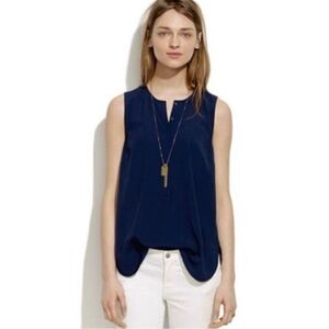 MADEWELL Navy Novella Tank‎ Size Medium